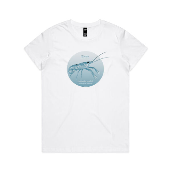 Kōura in blue - Women's Tee Thumbnail
